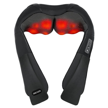 DAILYLIFE Shiatsu Neck and Back Massager - Electric Shoulder Massage Pillow for Ultimate Relaxation and Muscle Relief for Neck, Back, Shoulder, Foot, Leg - Perfect Gift for Everyone!